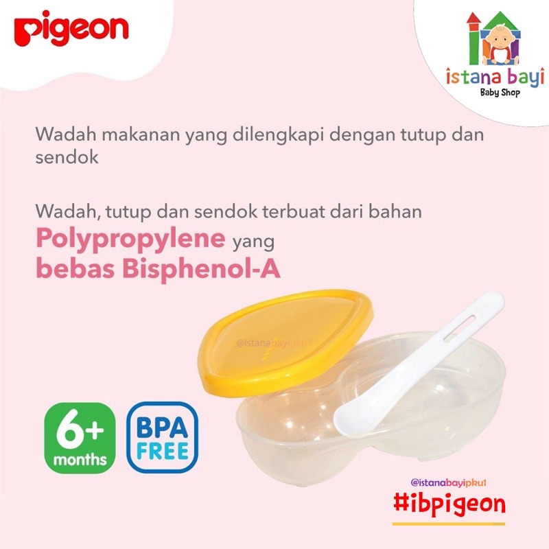 PIGEON Feeding Dish / Mangkok Bayi Wadah Makanan