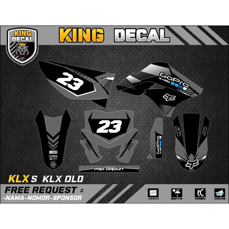 DECAL KLX OLD DECAL KLX S DECAL STICKER KLX 22