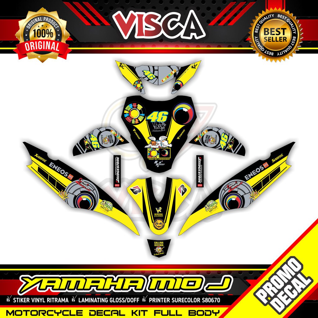 Decal Mio J Full Body Stiker Mio J Full Body Rossi SunMoon