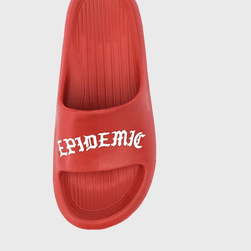 ☚ Epidemic Slide Sandal Red Goth ➺