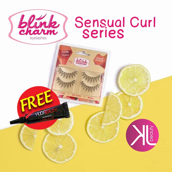 (FREE Lem HUDA) Blink Charm Eyelashes SENSUAL Curls ( 2 Pairs )