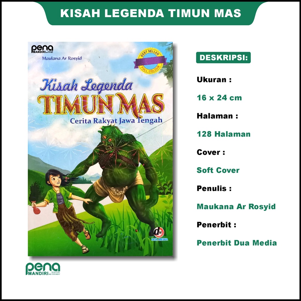 BUKU DONGENG CERITA PENGANTAR TIDUR LEGENDA TIMUN EMAS