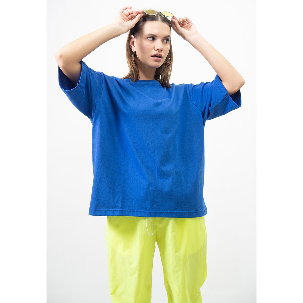 OCWA OVERSIZED TEE ELECTRIC BLUE