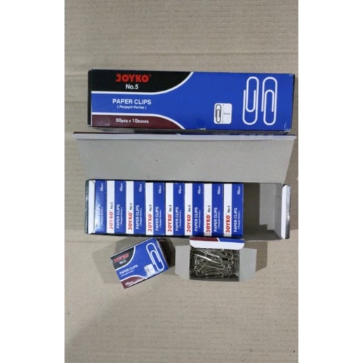 

TRIGONAL PAPER CLIP/ PENJEPIT KERTAS NO. 5 PER KOTAK
