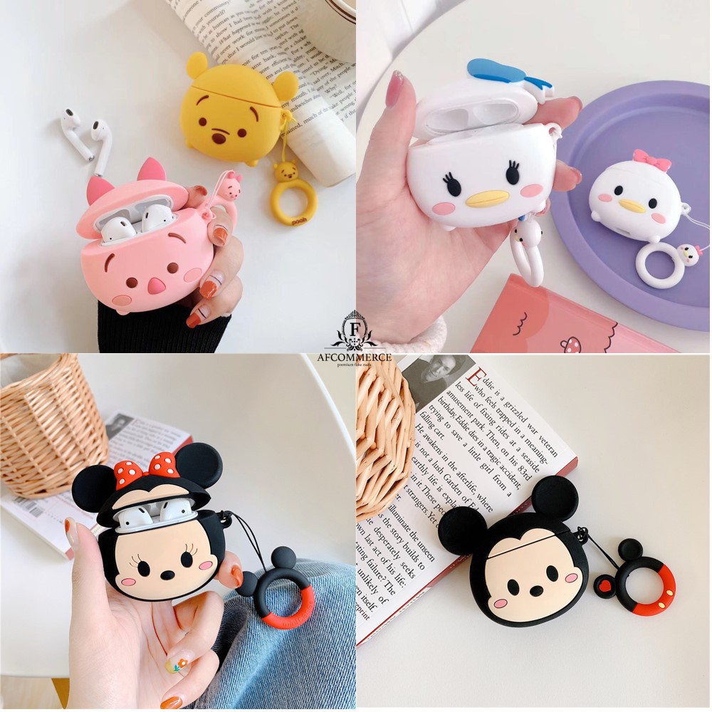 READY STOCK AIRPODS CASE SILIKON 3D KARAKTER AIRPODS GEN 1 DAN GEN 2 DISNEY TSUM TSUM SERIES