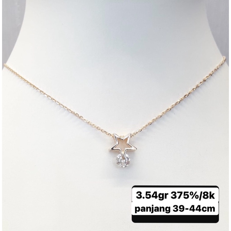 KALUNG DEWASA HWT GOLD EMAS ASLI 375/8K FASHION EDITION