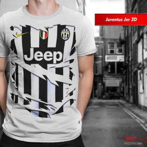 KAOS BOLA JUVE JERSEY PUTIH PRINTING 3D