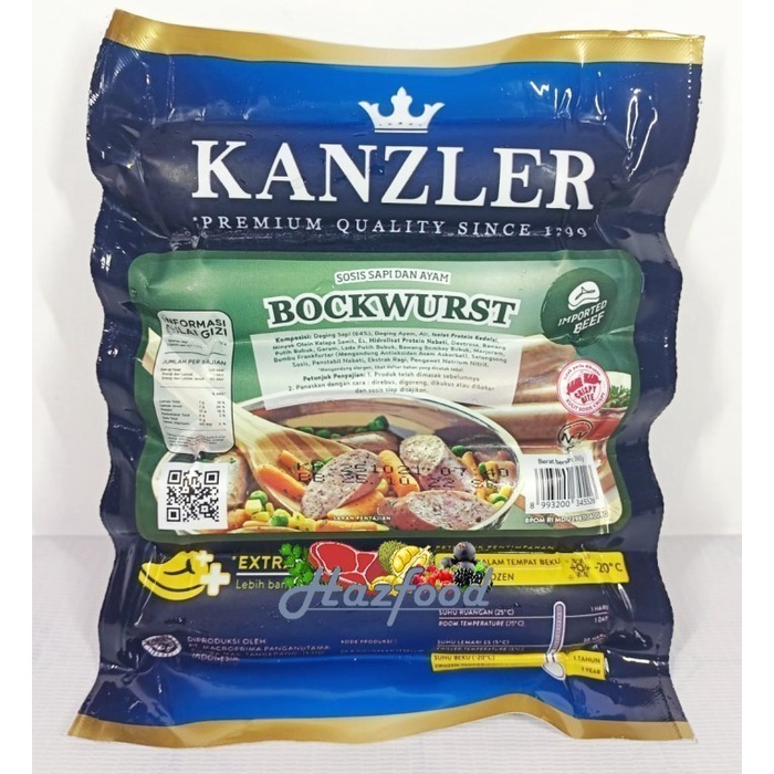 

Kanzler Bockwurst 360 Gram