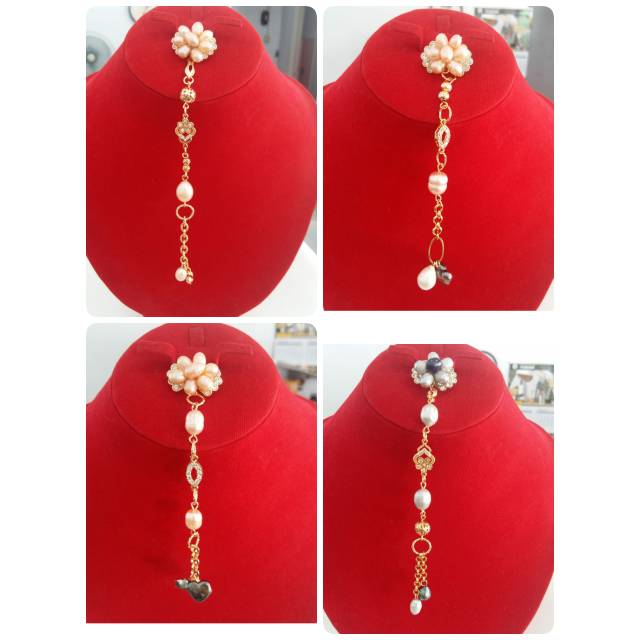 Bros dagu Rhodium Mutiara Lombok