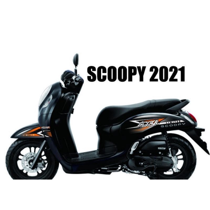 STICKER DECAL NEW SCOOPY 2021 FULL BODY MOTIF SIMPLE MINIMALIS