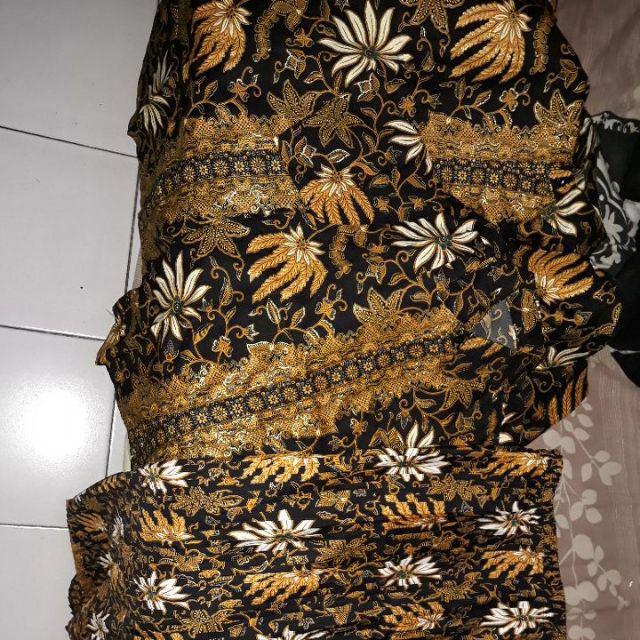 Yura Couple Batik 3in1 Family Set Rok Span Plisket & Kemeja Dewasa & Anak2 M-xl