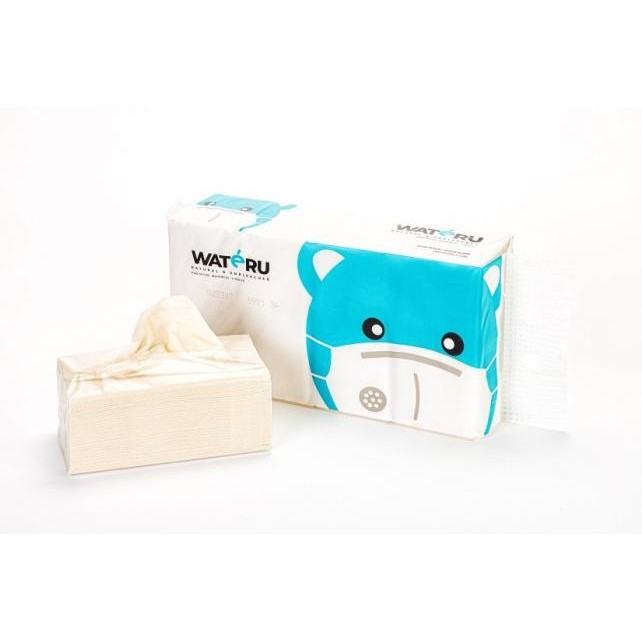 ✶ Wateru Premium Bamboo Tissue - Facial Tissue (900s) - 900sheets ✰