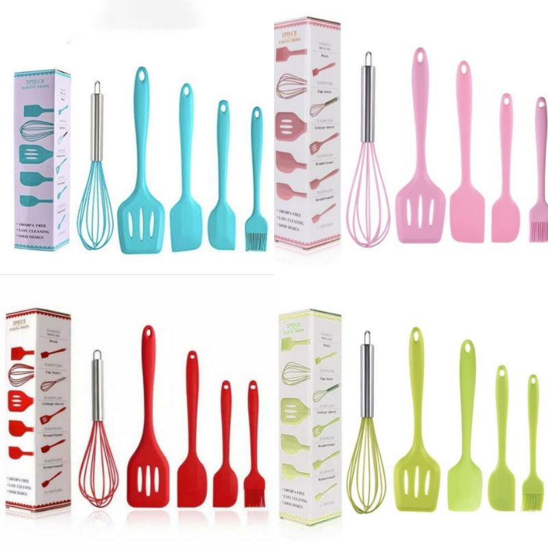 Spatula silikon/ 5 IN 1 SET Silicone Kitchen Utensil 970 Spatula
Cooking BPA-Free