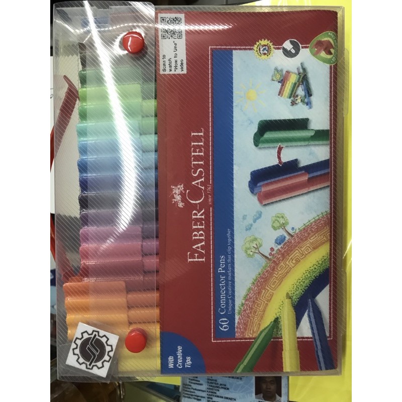 

Connector pen Faber Castell 60 warna (set)