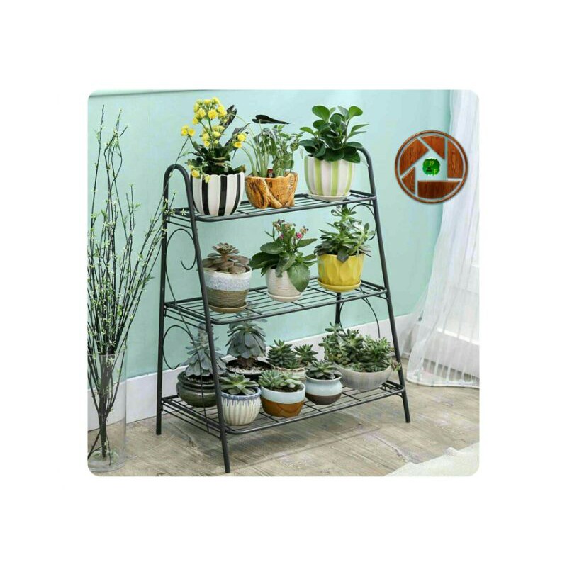 Rak tanaman besi 3 susun