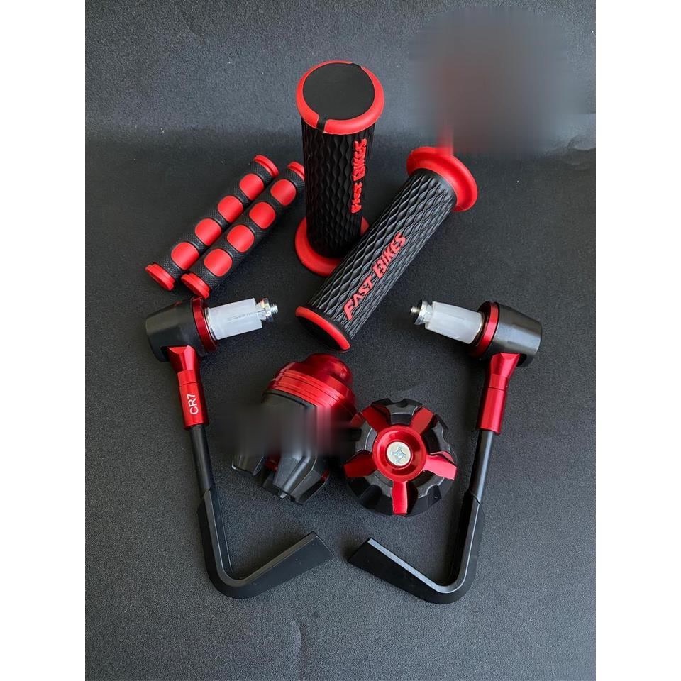 [PAKET 4IN1] Proguard L + Jalu as roda + Handgrip FASTBIKES + Karet Handle Rem Domino