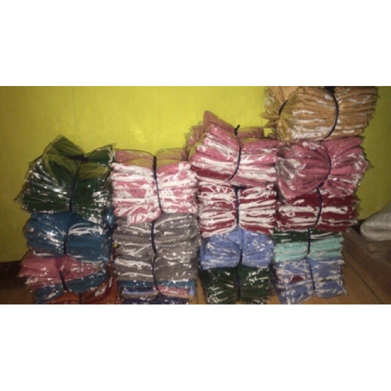 12 pcs masker kain oxford palentino karet telinga