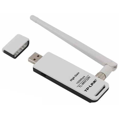 WN722N | USB WIFI TP-LINK TL-WN722N 150 MBPS 4 DBI 1 ANTENA (WHITE)