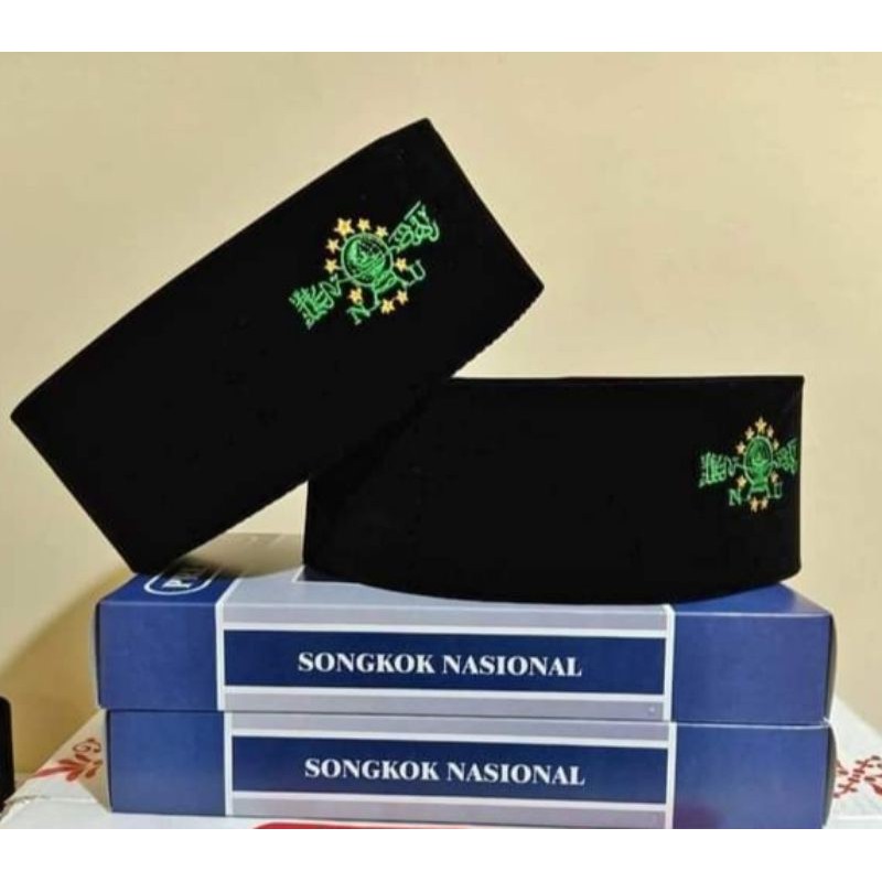 Peci songkok NU/peci kopiah songkok/peci santri NU/kopeah songkok/peci hitam/peci/peci pria dewasa