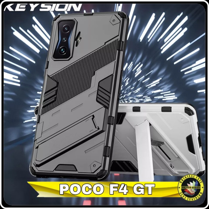 Casing Xiaomi Poco F4 GT HardCase Armor Kickstand Shockproof Cover