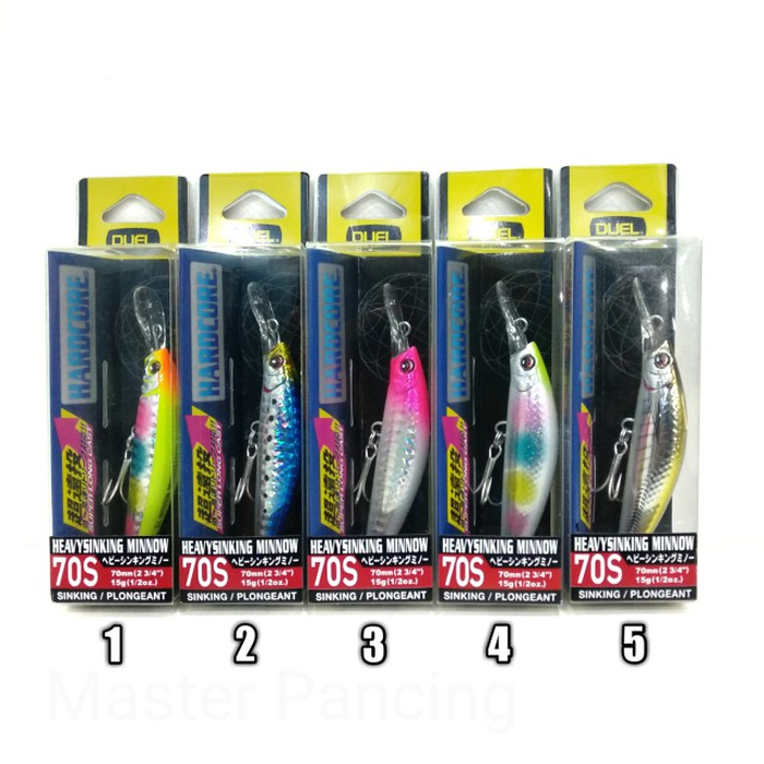 Terlaris Duel Hardcore Heavy Sinking Minnow 70S