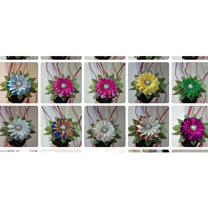 Harnet Rambut Hias Bunga Ulir Mekar