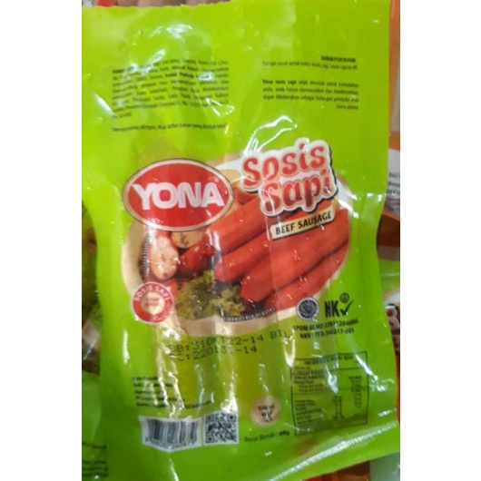 

Beef sausage Yona sosis sapi 80gram 3pcss