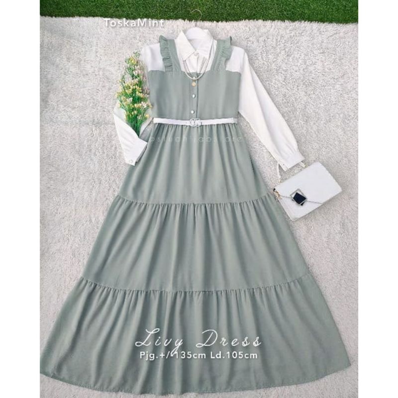 [S.H] Livy Dress // Fashion remaja muslim  // Outfit terbaru