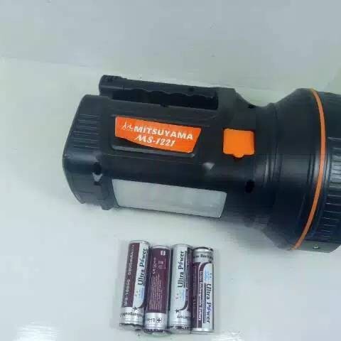 Senter Tangan 50w Led+Lampu Emergency Mitsuyama Ms-1221//SENTER MURAH