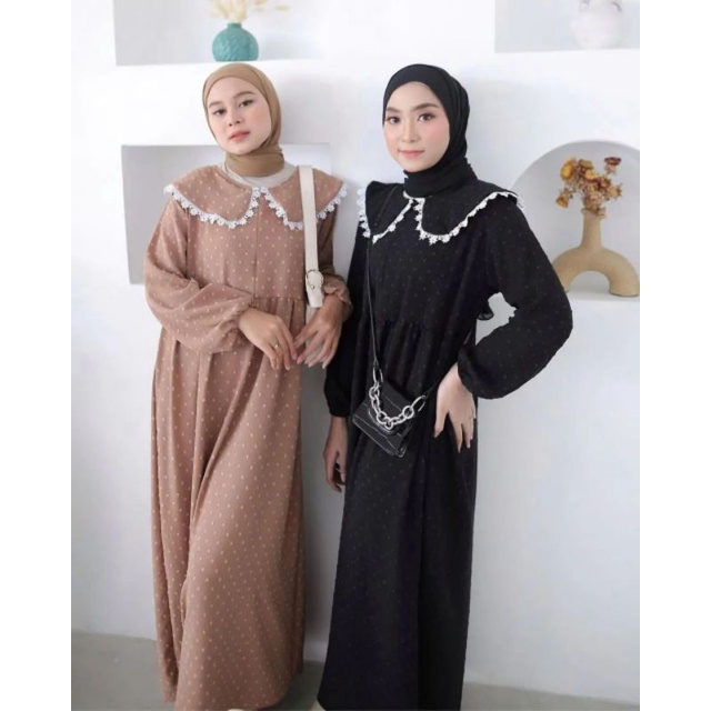 MAUDY MIDI DRESS CRINKLE URAGIRI