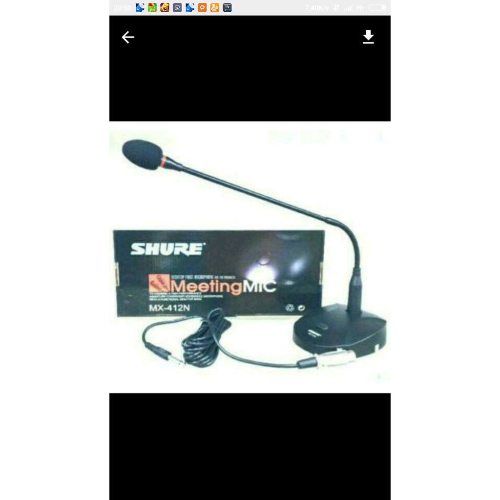 Promo Mix kabel Shure mx 421n podium Diskon