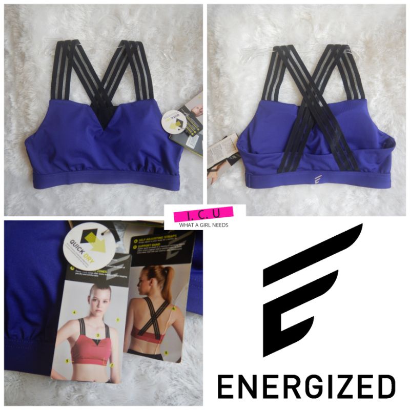 Sport Bra Pakaian Dalam Olahraga Wanita Original Energized 206-2304 Size M
