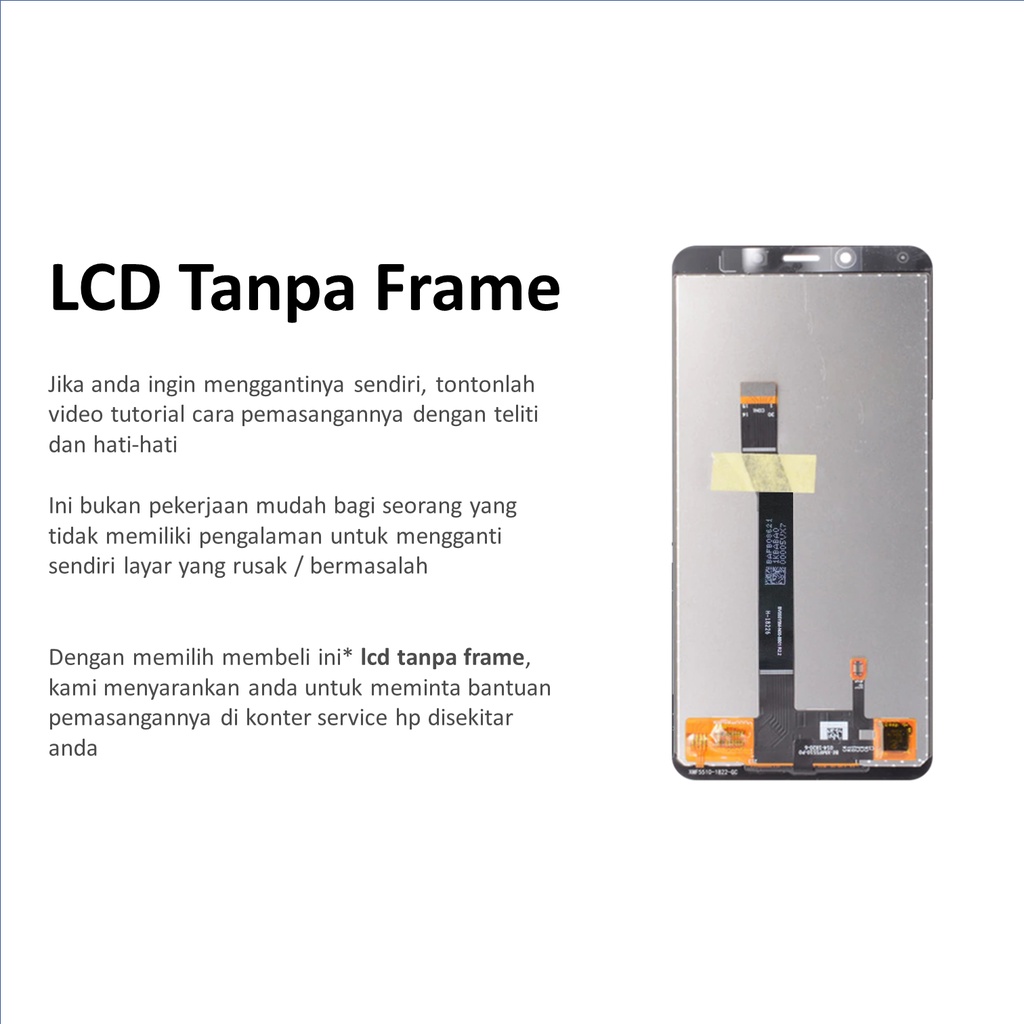 [ CHECK.ID ] LCD + FRAME XIAOMI REDMI 6 / 6A