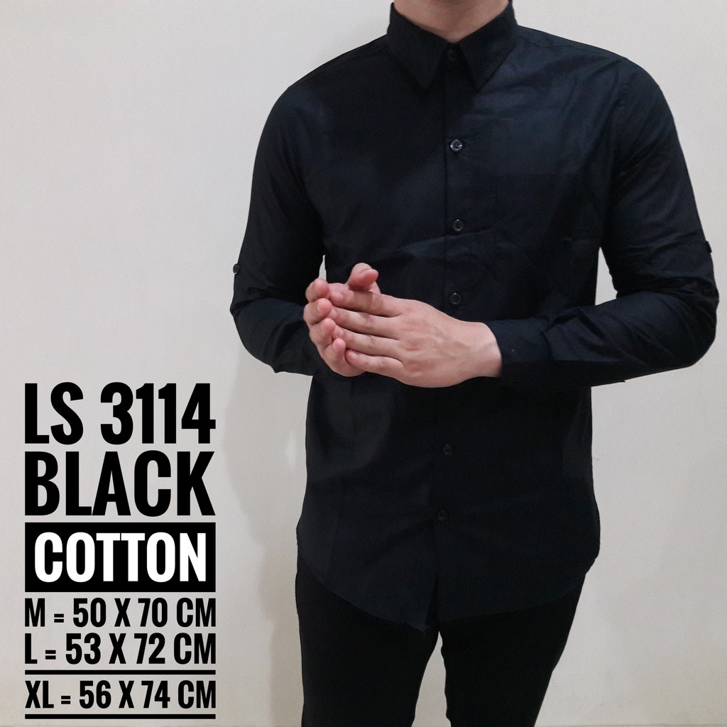 Kemeja Hitam Polos Pria Kumpulan Model Kemeja