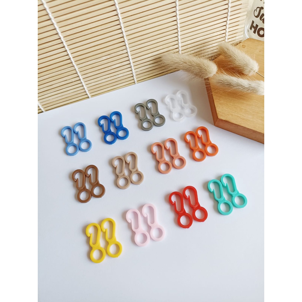 Kait Lobster Warna Warni / Kokot Udang Warna Warni / Kait Kew Kew Perwarna - Kait Konektor - Kait St