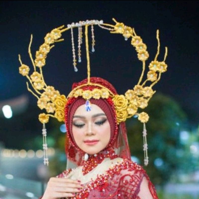 mahkota akar untuk pengantin/ praweding/ pation show/ hunting/karnafal