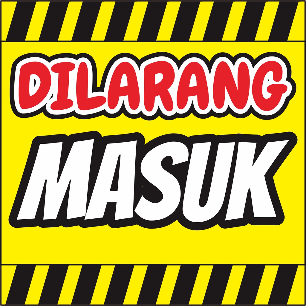 Jual BANNER DILARANG MASUK | Shopee Indonesia