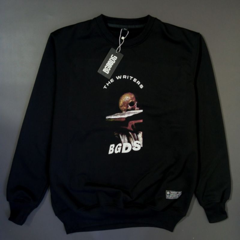 Crewneck Black Motif Keren Simpel Pria dan Wanita Premium Quality