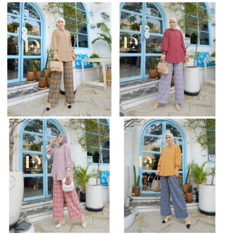 (ox8) DLOVERA KAIRA SET Baju set Celana Wanita Muslimah Kayra Set By D'Lovera. TZY.olshop