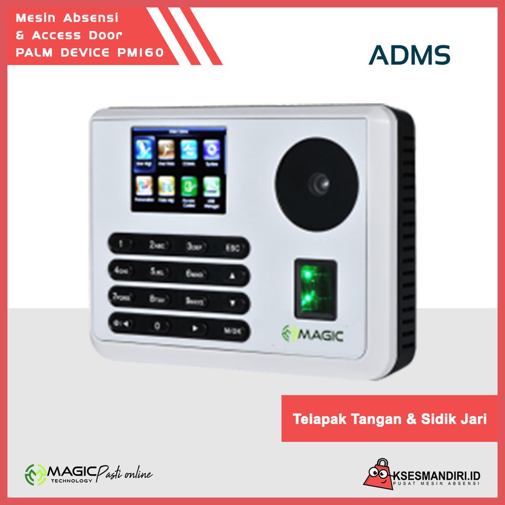 Fingerprint Mesin Absensi Access Door Magic PM160 ADMS