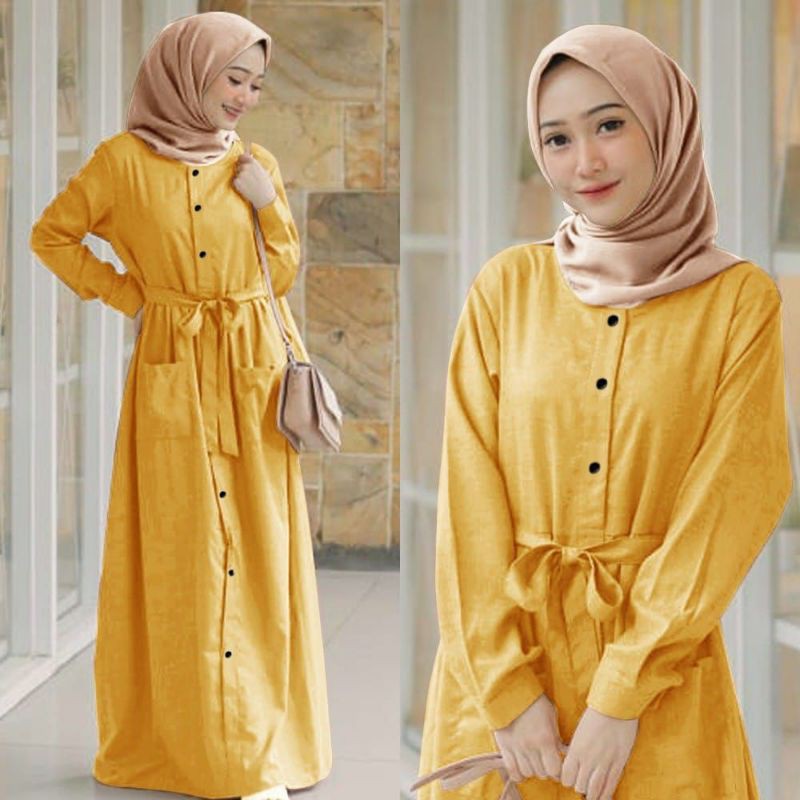 GAMIS POLOS LUNA / GAMIS OOTD ANGGUN