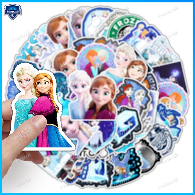 Stiker Kartun Frozen Tahan Air Untuk Helm Motor