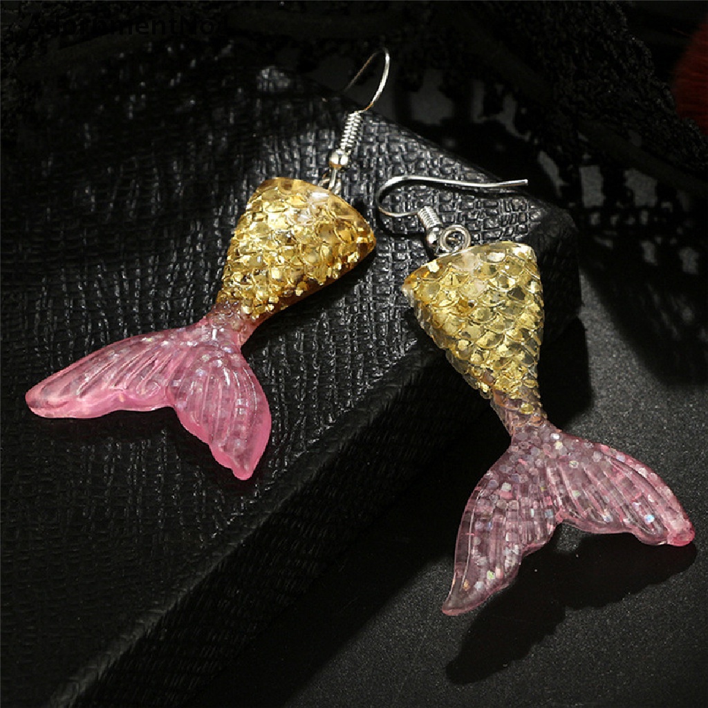 [AdornmentNo1] Handmade Drop Dangle Earrings Mermaid Fish Tail Ear Stud Earrings Woman Jewelry [new]