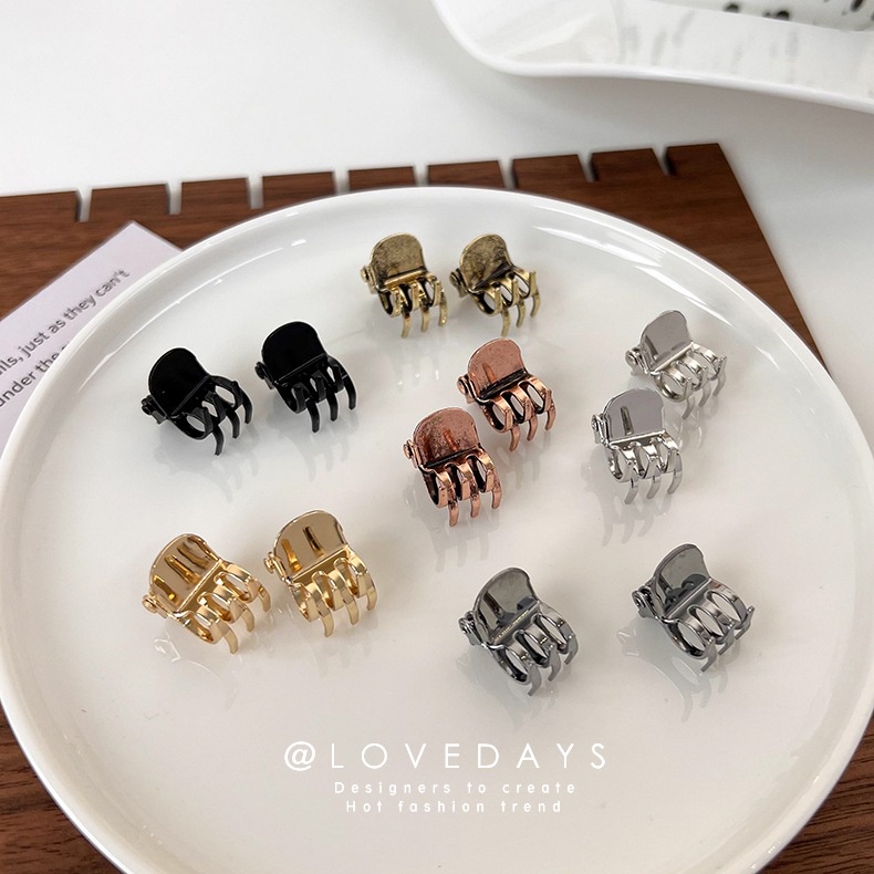 SMALL METAL HAIR CLIP JEPIT BESI MINI RAMBUT PONI GOLD SILVER BLACK HITAM EMAS AKSESORIS RAMBUT KECIL KOREA STYLE KOREAN CUTE SIMPLE