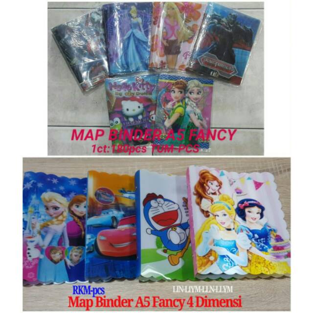 

Map binder fancy uk. A5 (model biasa dan 4 dimensi)