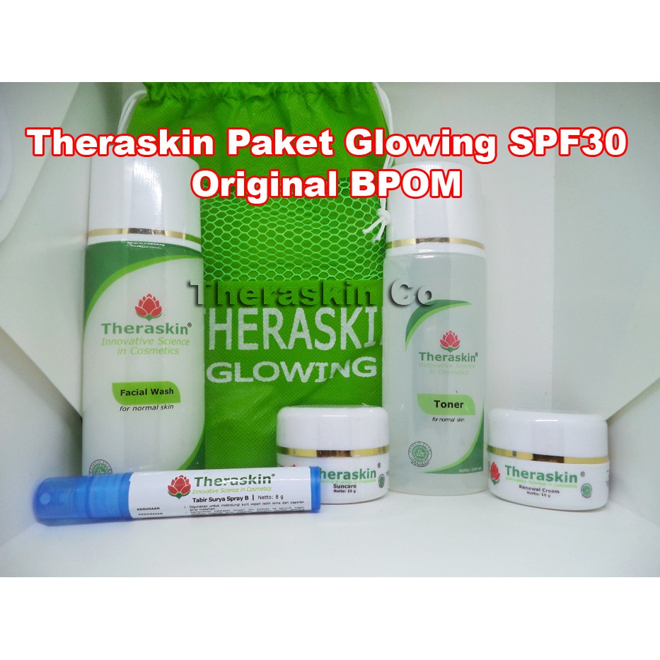 Cream Theraskin Paket Glowing SPF30 BPOM Original / Krim Theraskin Paket Glowing / Teraskin Glowing 