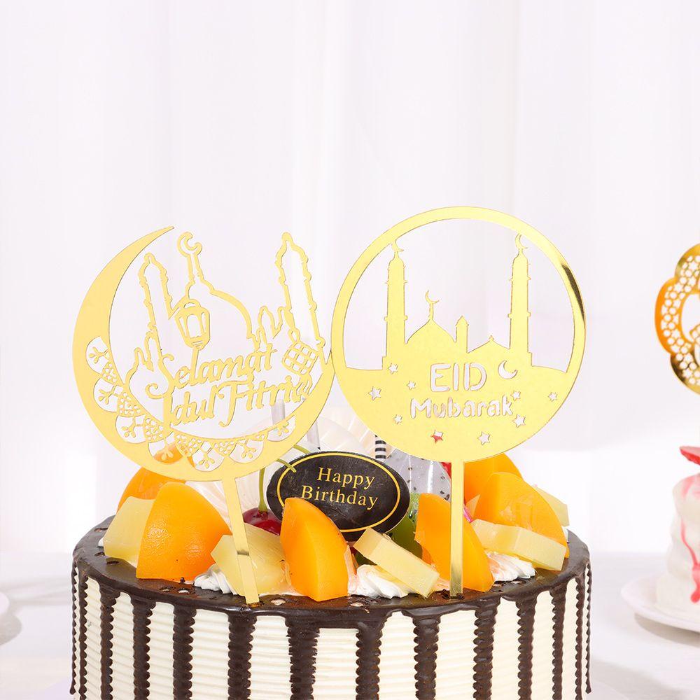 Solighter Hiasan Kue Acrylic Ramadhan Muslim Pastry Plugin