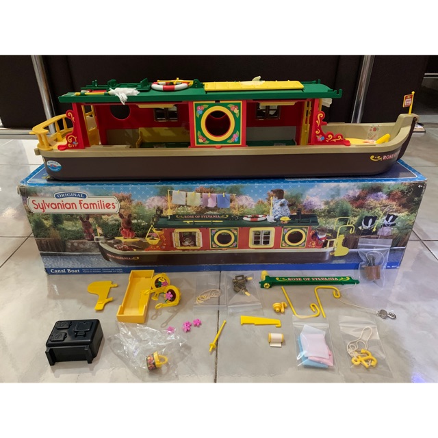 Preloved Rare Canal Boat Sylvanian Families