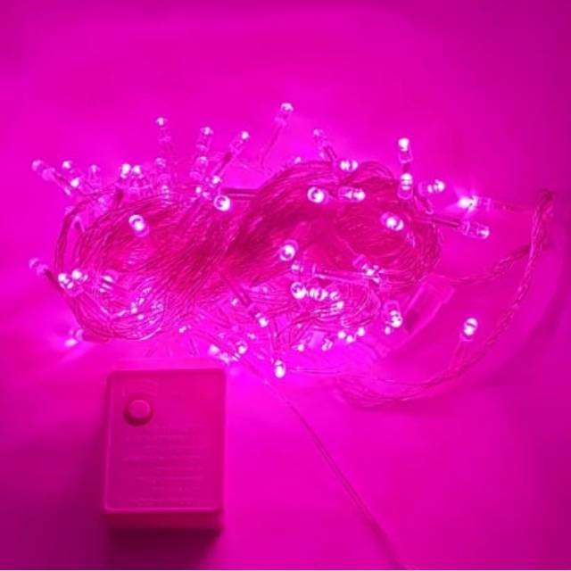 EMC EM100 Lampu Hias Tumblr 80 Led 8,5 Full 2 Warna Merah Pink + Kontra