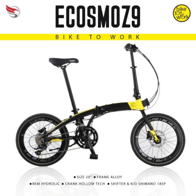 SEPEDA LIPAT ECOSMO Z9 BIKE TO WORK NEW